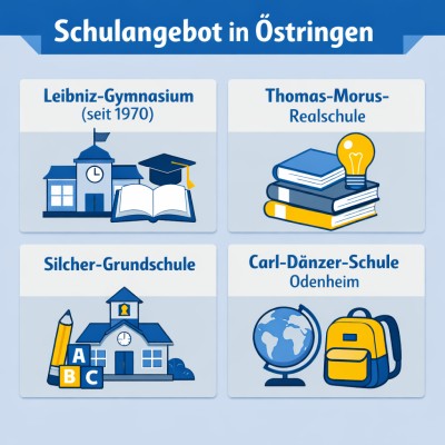 Schulangebot in Östringen: Gymnasium, Realschule und Grundschulen